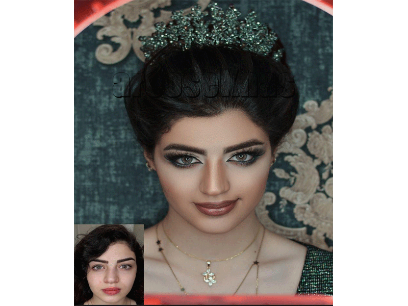 فهیمه برقعی متخصص گریم تخصصی عروس و سالن زیبایی فی فی بیوتی در مشهد