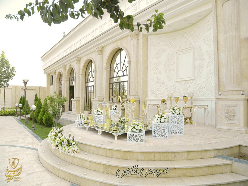 باغ تالار مجلل قصر نیایش در مشهد